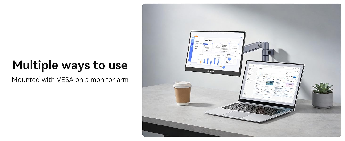 BENFEI Portable Monitor 15.6&amp;#39;