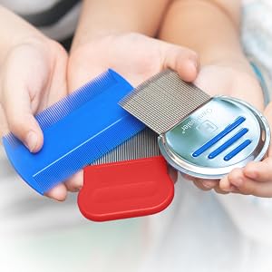 OWNHEALER Lice Comb Removal Lice Eggs Nit Dandruff Head Treatment Hair Peine para piojos y liendres