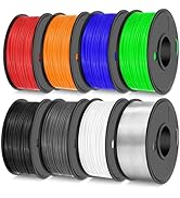 TECBEARS TPU Filament 1.75mm, 95A 3D Printer Filament, Flexible TPU Filament for Fast Printing, 2...