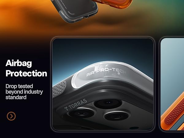 Text reads 'Airbag Protection'. Identical image to Image 1, showing curved metallic surface with circular cutouts for airbag housing.