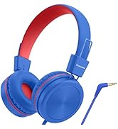 Cowyawn Kids Headphones, Toddler Headphones with Safe Volume Limiter 94dB, Wired School Headphone...