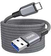 FEMORO USB C Cable 20ft Extra Long, USB 3.0 5Gbps Data Transfer &amp; 3A Charging A to Type-C Braided...