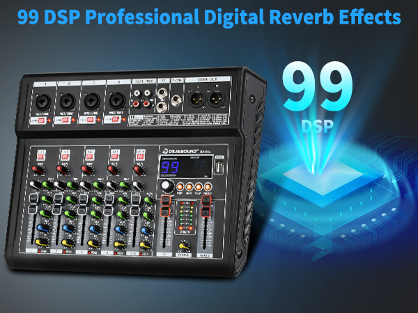 6 Channel Audio Mixer,Audio Mixer,Mixing Console