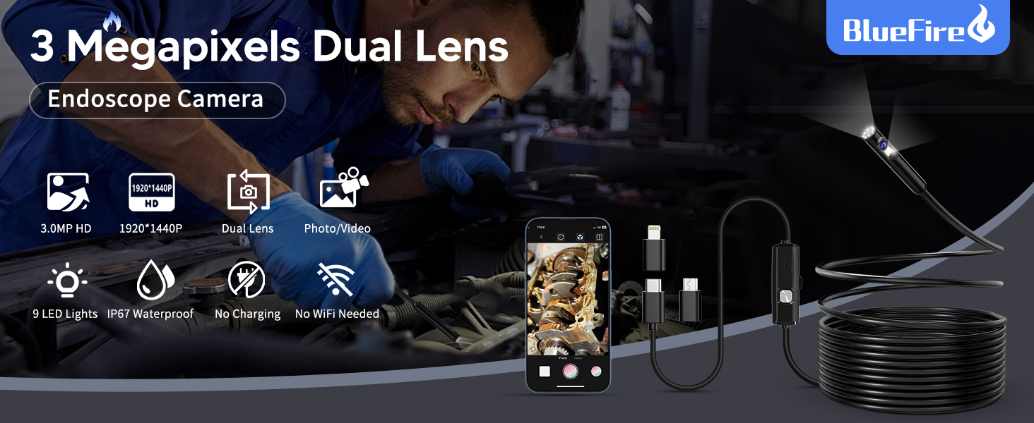 Endoscope Camera with Light PC1