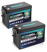 12V 600Ah Lithium LiFePO4 Battery (2 Pack 12V 300Ah), ECIENWELL 15000+ Deep Cycle Marine Battery ...