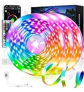 QZYL LED Lights for Bedroom 200 FT, Music Sync Dimmable LED Lights, Ultra Long Smart LED Light St...