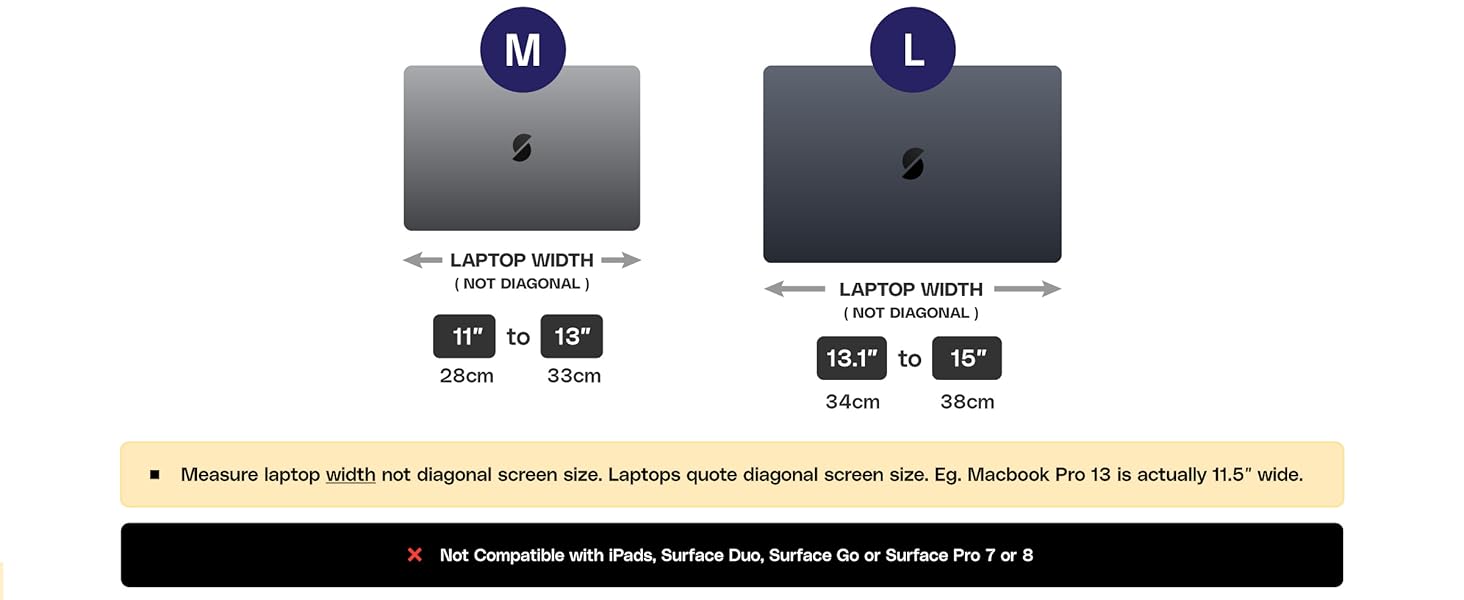 SunShader Size Chart