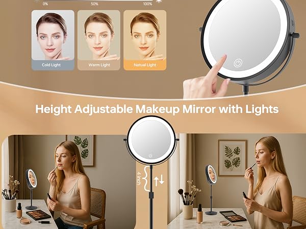 makeup mirror with light