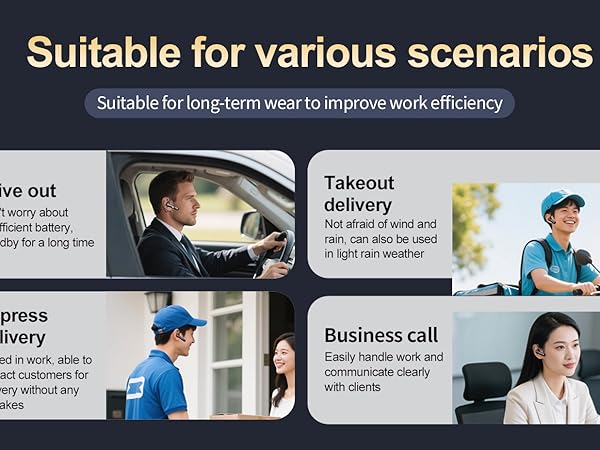 one open single ear bluetooth headset for work