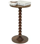 Fultyle Round Side Table, Small Drink Table for Small Spaces, Modern Accent End Table Coffee Tabl...