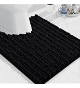 Arotive Luxury Toilet Rugs U-Shaped 24x20, Extra Soft Thick Absorbent Shaggy Chenille Bath Rugs, ...