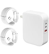 Mac Book Pro Charger [Apple MFi Certified] - 160W USB C Fast Charger 3Port QC+PD Power Adapter fo...