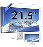 [2-Pack] 21.5 Inch Computer Blue Light Blocking Screen Protector for 16:9 Widescreen Monitor, Ant...