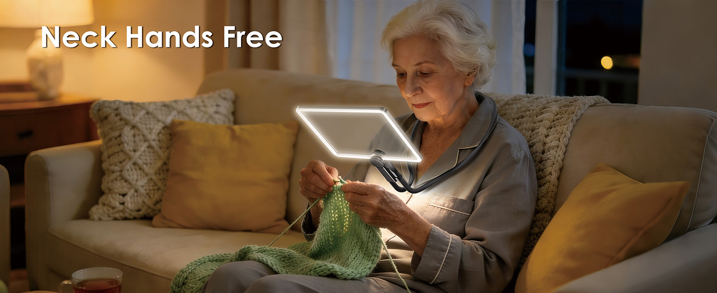 magnifying glass with light