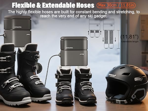 Snowpea boot dryer with Extendable hoses - pc