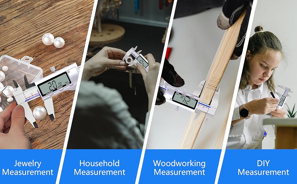 Electronic Micrometer Caliper with Large LCD Screen, Auto-Off Feature
