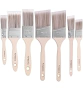 Paint Brush, 1”, 1.5”, 2”,2.5”, 7 Packs Brushes for Painting Walls, Furniture and Fence Staining,...