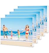 HOUSE DAY Acrylic Picture Frames 8.5x11, Lightweight Magnetic 8.5x11 Picture Frame for Wall and F...