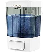 SVAVO Soap Dispenser Wall Mount 23.7oz / 700ml, Refillable Commercial Soap Dispenser, Wall Mounte...