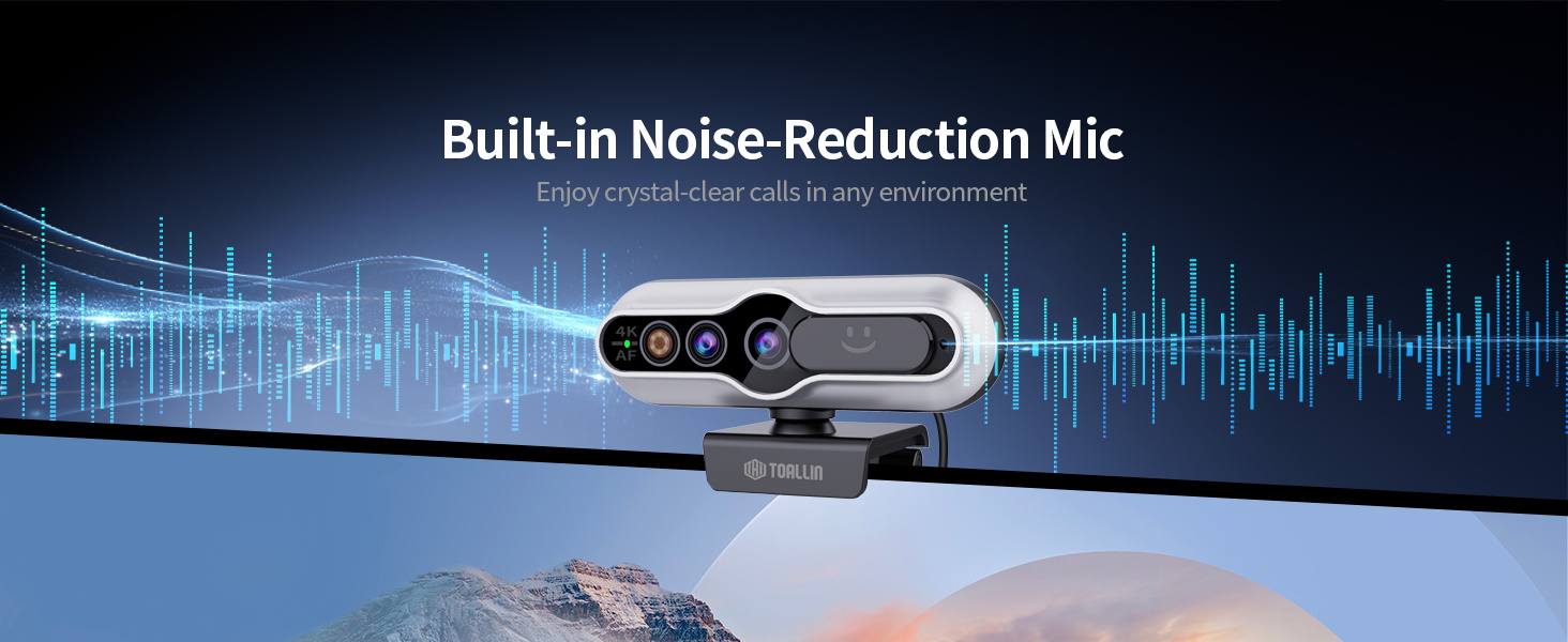 4k webcam with microphone