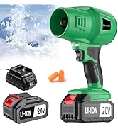 Devaukee Electric Cordless Mini Turbo Snow Blower, 20V Lightweight Handheld Leaf Blower for Lawn ...