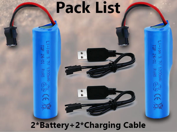 3.7V Li-ion Battery 1200mAh 600 450 A+ (5)