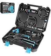 DURATECH 8-Piece Oil Filter Swivel Wrench Set | Covers 2-3/4" to 5-1/4", 9" &amp; 12" Adjustable Oil ...