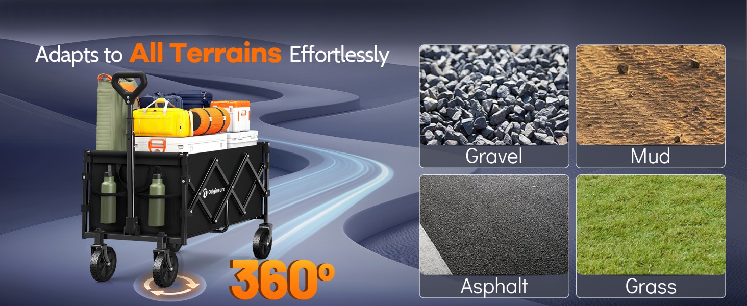 360° Rotation Silent Universal All-Terrain Wheels