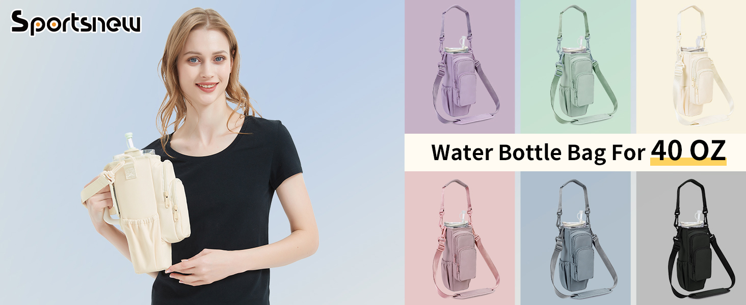 Water Bottle Holder with Strap