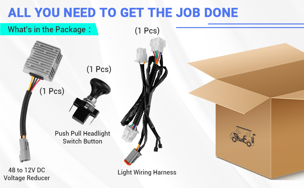 Golf Cart 48-12 Volatge Reducer for Club Car Precedent