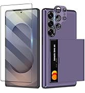 SAMONPOW for Samsung Galaxy S25 Ultra Case with Screen Protector + Camera Cover [4-in-1] Galaxy S...