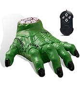 SANGQAOFU Wednesday Thing Hand Toy – RC Crawling Hand with Lights, Music &amp; Moving Fingers, Life S...