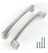 KNOKLOCK 10 Pack 5 Inch(128mm) Kitchen Cabinet Handles Brushed Satin Nickel Cabinet Pulls Kitchen...