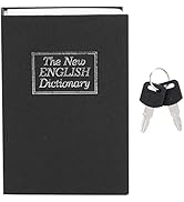 Book Safe Lock Box, Book Safe, Book Safe with Key, Dictionary Secret Safe Can with Security Key L...