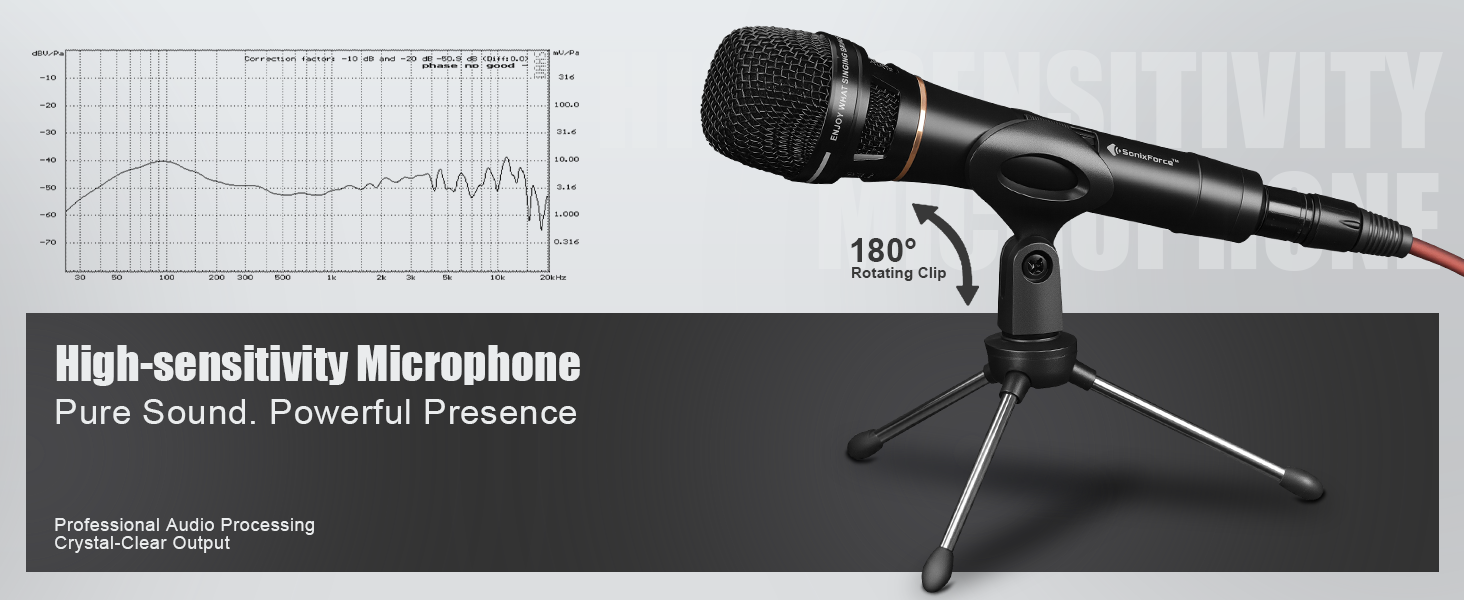 wired microphone for karaoke directional microphone xlr to 1/4 cardioid microphone