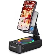 Wireless Induction Bluetooth Speaker with Phone Stand, Christmas Birthday Gifts for Men Women , S...