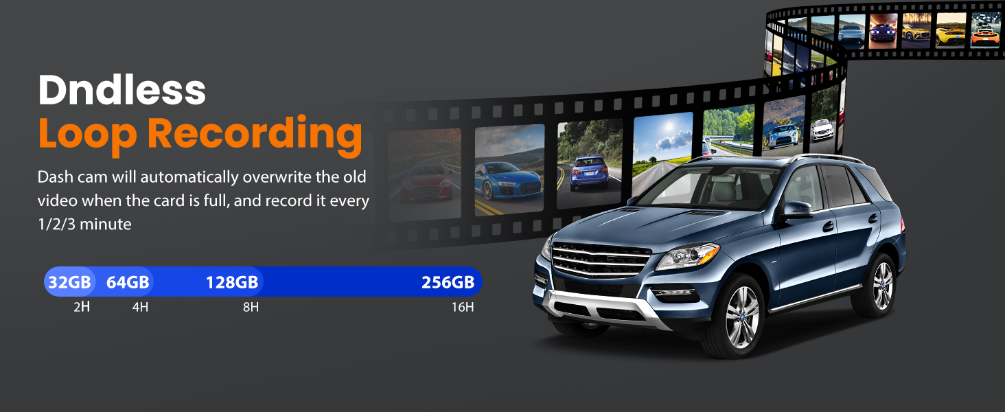 loop recording dash cam