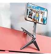 GEYUTHS Magnetic Phone Tripod Stand Portable Cell Phone Holder Strong Magnet Mini Pocket Smartpho...