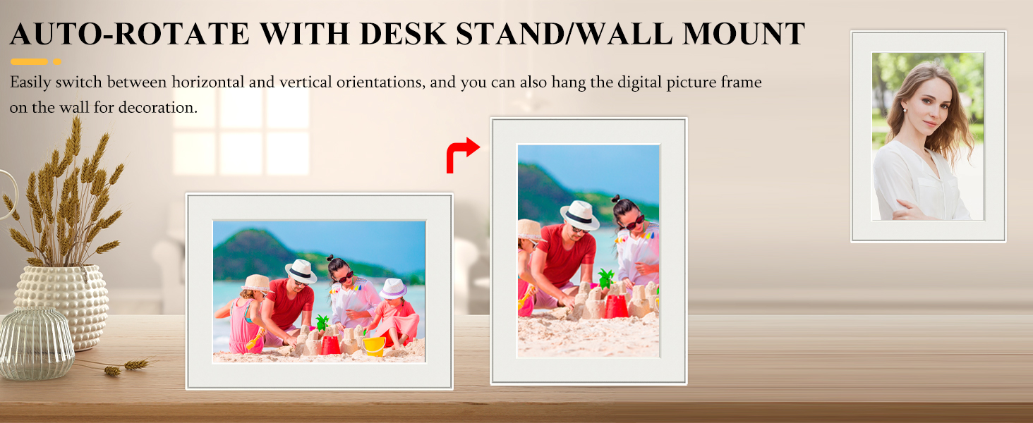 frameo 10.1 inch smart wifi digital photo frame,cadre numerique photo,6x8 picture frame,photo