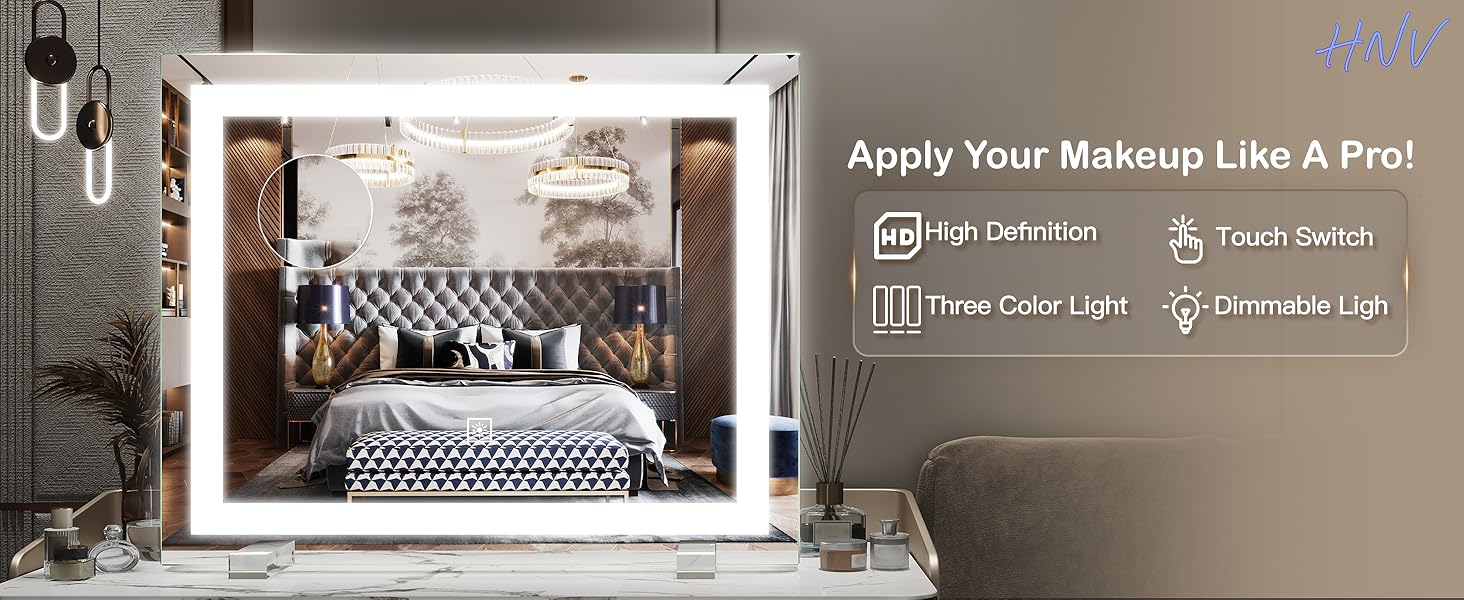 vanity mirrorwith light