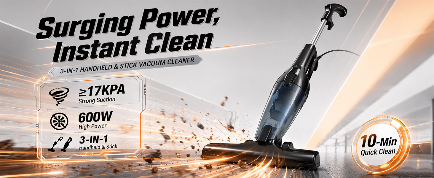 corded stick vacuum cleaner