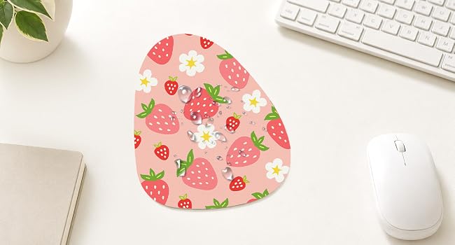 Rimilak Small Mouse Pad 6 x 7 Inch, Irregular Mini Mousepad