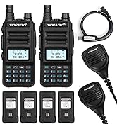 TIDRADIO TD-H5 GMRS Radio with 4pcs 1500mah Batteries, 5Watt GMRS Handheld Radio for Adults, GMRS...