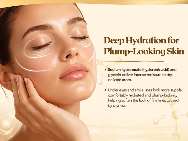 Deep Hydration for Plump-Looking Skin, more supple, comfortably hydrated and plump-looking
