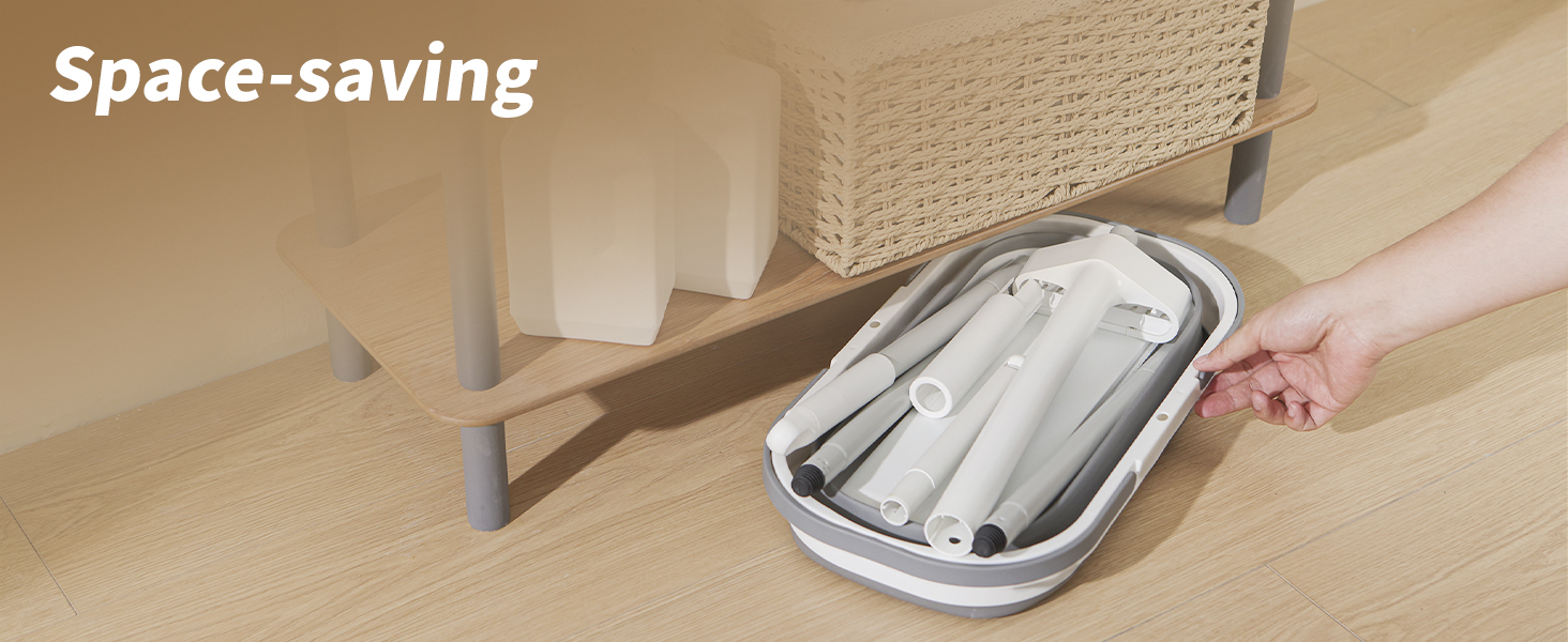 Mop and Bucket with Wringer Set Hands Free Flat Floor Mop and Bucket