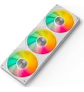 upHere 360mm All-in-One 5V ARGB Computer Case Fan with PWM 4-Pin Interface High Performance Cooli...