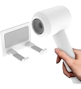 Universal Hair Dryer Holder Wall Mount, Self Adhesive Blow Dryer Rack Organizer for Bathroom and ...