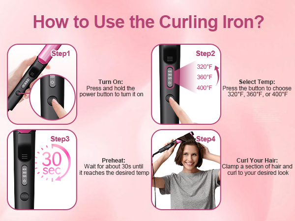 how to use the mini curling iron