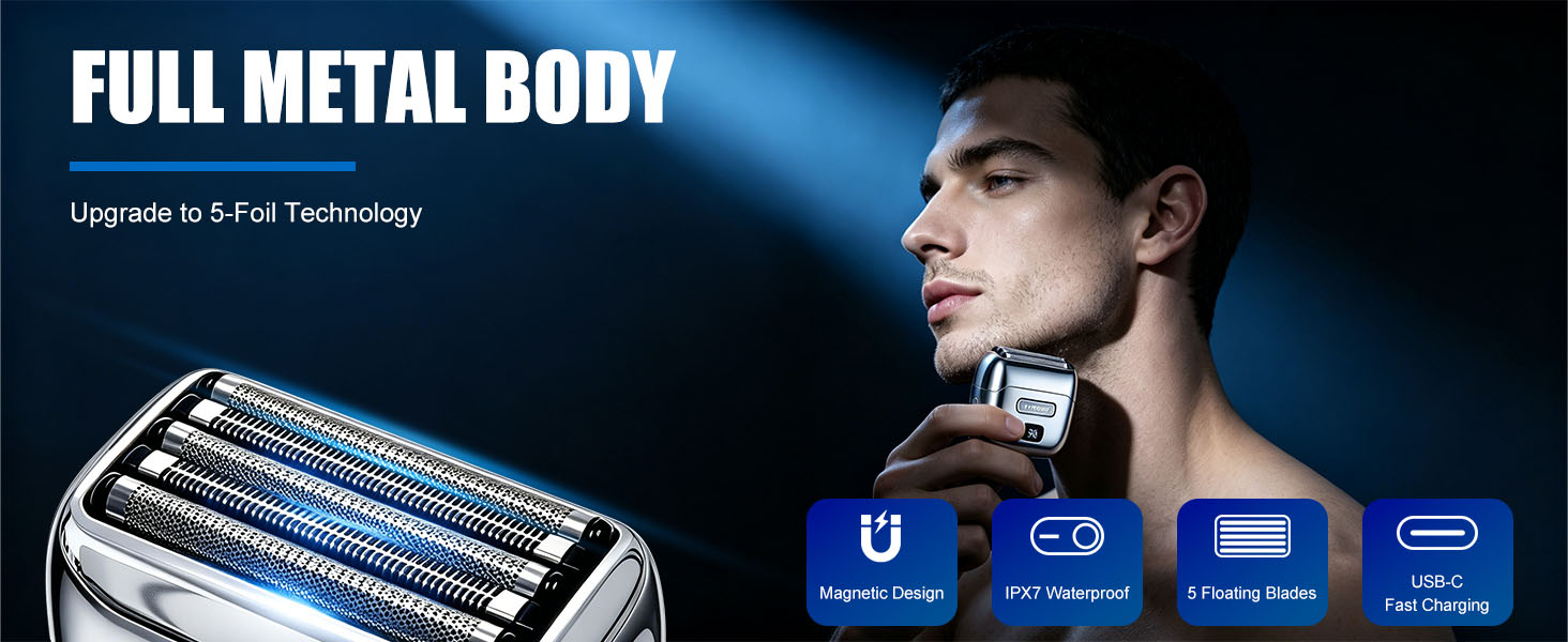 Electric Foil Shaver For Men
