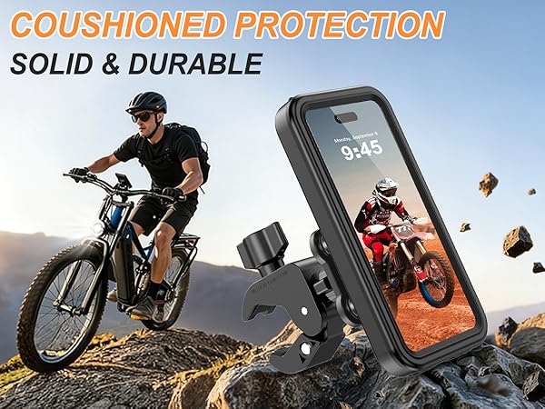 motorcycle bicycle waterproof phone holder